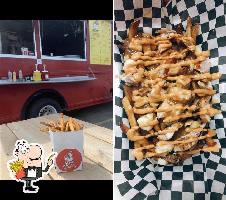 Order French fries at Jerk on Wheels