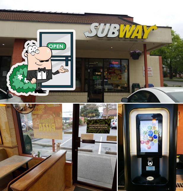 The exterior of Subway