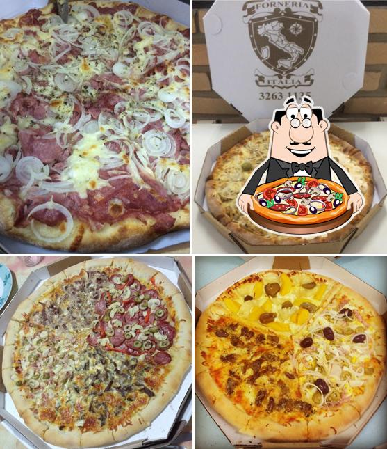 No Forneria Italia, você pode provar pizza