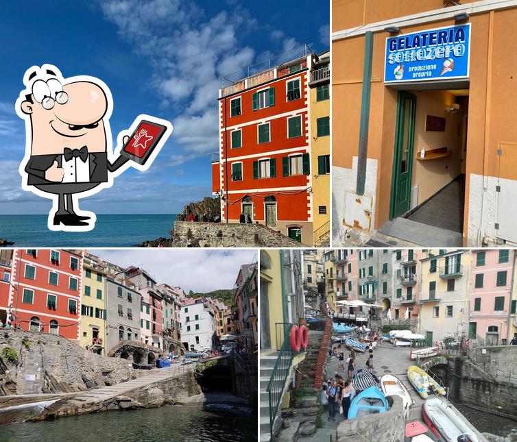 Goditi la vista dagli esterni di Gelateria Sottozero