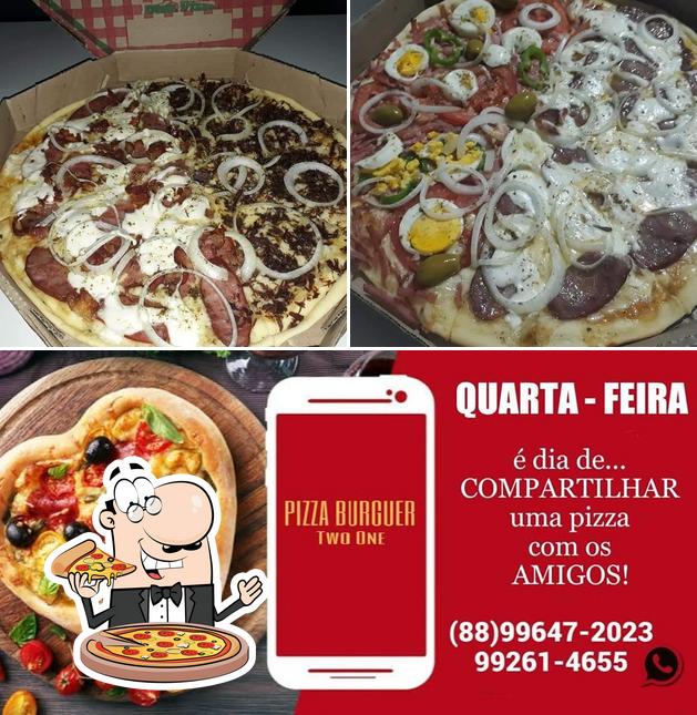 Escolha pizza no Pizza Burguer