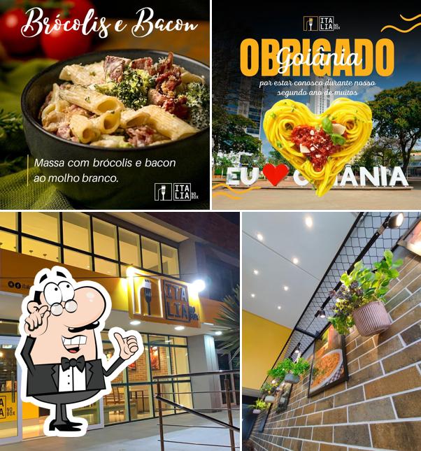 Entre diferentes coisas, interior e comida podem ser encontrados no Itália no Box Setor Bueno