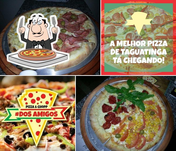 No #Dos Amigos, você pode degustar pizza