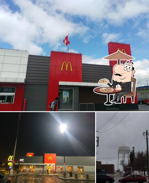 L'extérieur de McDonald's