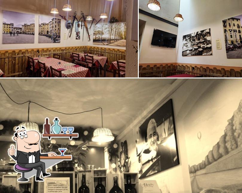 Gli interni di Osteria La Bottega di Anna e Leo