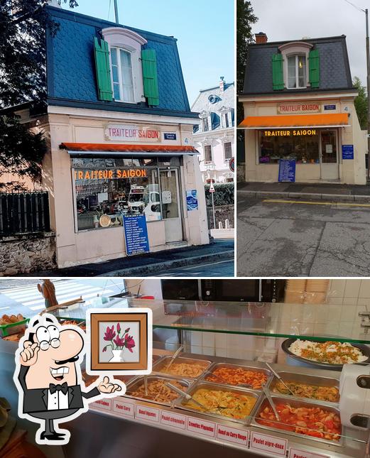 Vérifiez l’image représentant la intérieur et pizza concernant Le Saigon