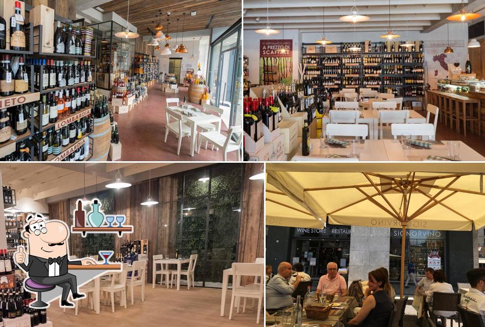Installez-vous à l'une des tables de Signorvino Brescia