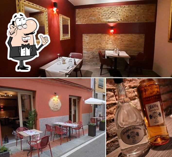 Gli interni di Osteria Brisa