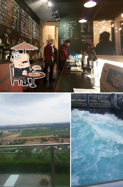 Tra le varie cose da La Jonquille si possono trovare la esterno e bancone da bar