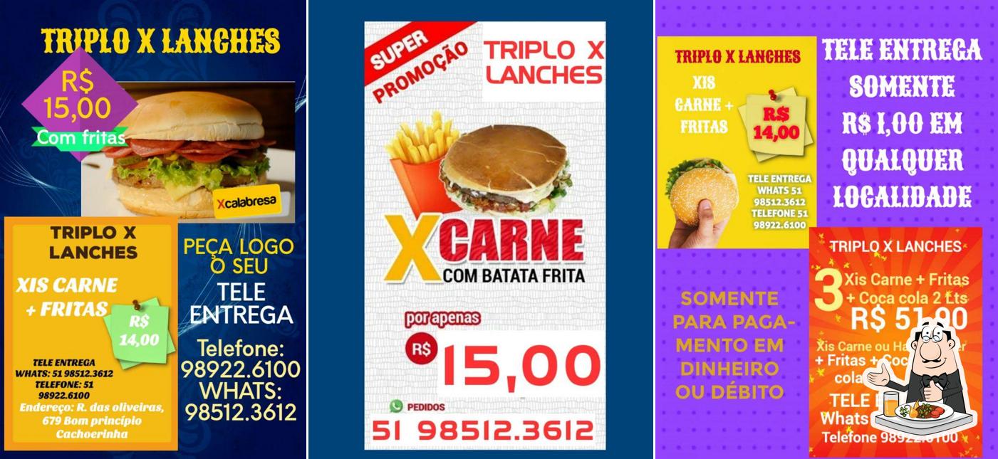 Comida em Triplo X Lanches