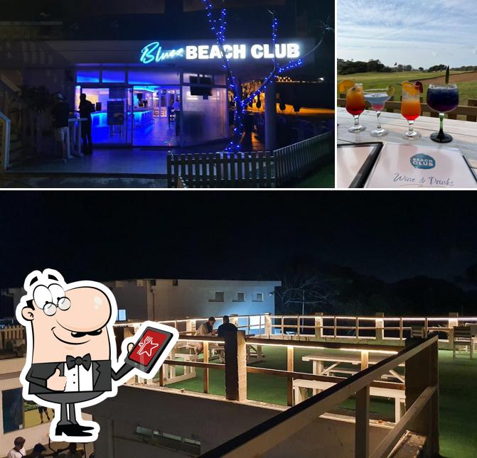 La parte exterior de Bluez Beach Club