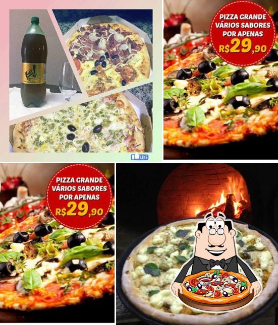 Escolha pizza no Bella Fama