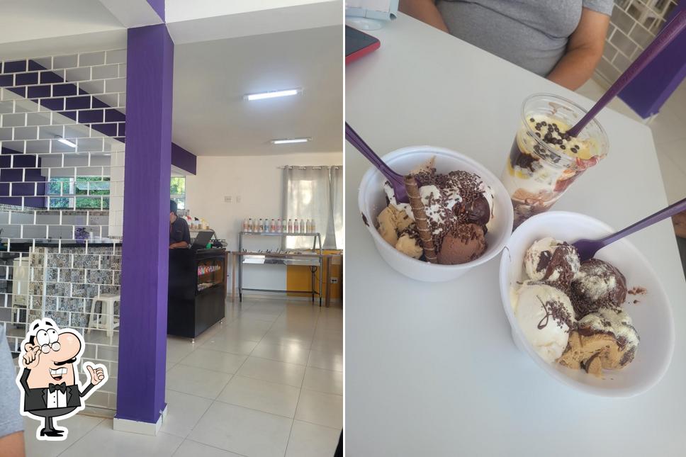 O interior do Brotas Açaí e