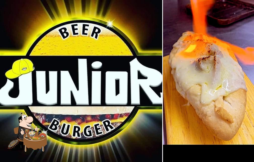 Platos en Junior Beer Burger