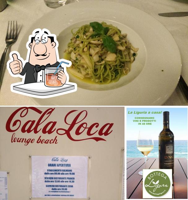 Dai un’occhiata alla foto che mostra la bevanda e cibo di Cala Loca - oasi nel verde con spiaggia e streetfood