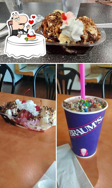 Braum's Ice Cream & Dairy Store provides a variety of desserts