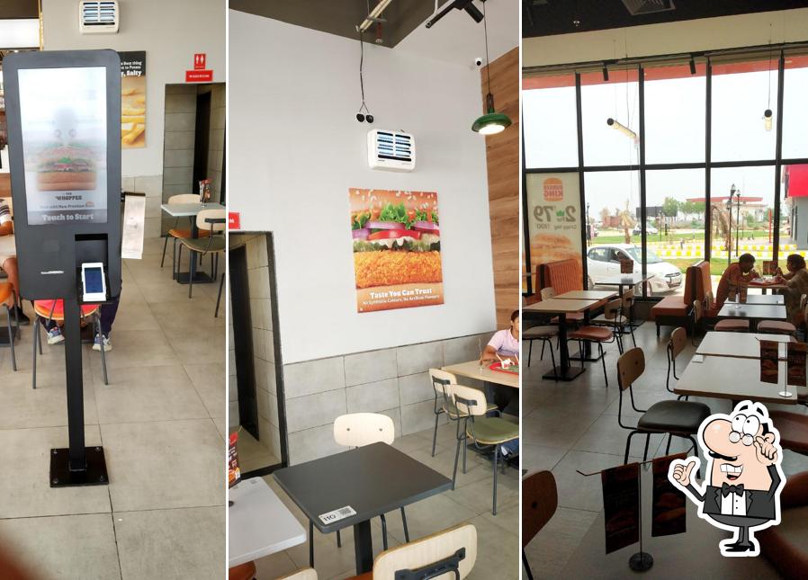 The interior of Burger King
