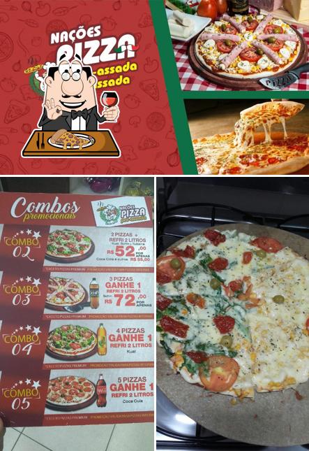 Escolha pizza no Nações Pizza Pré-Assada e Assada