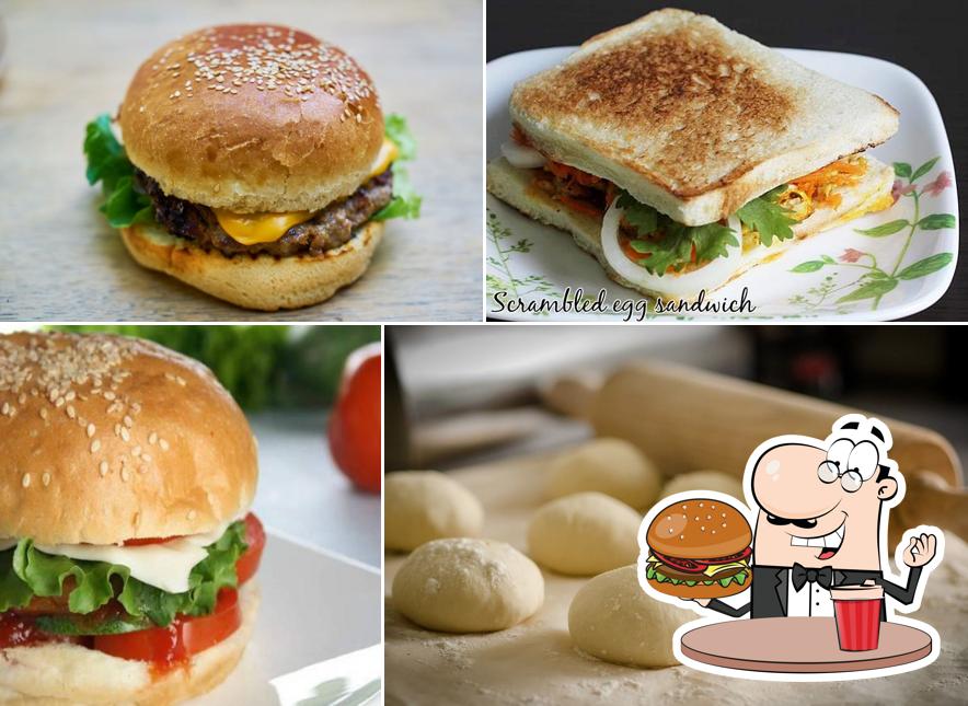 Hamburger at Zikool Soda Cafe & Food Junction