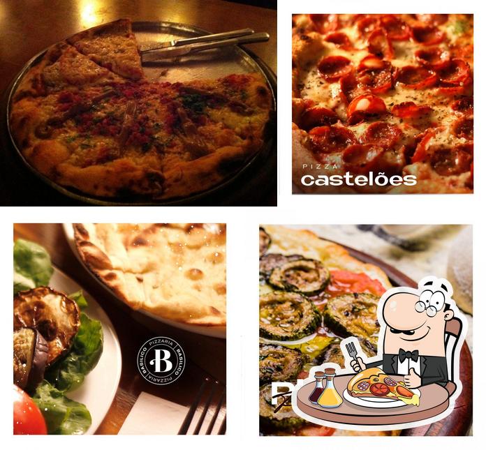 Escolha pizza no Pizzaria Basilico