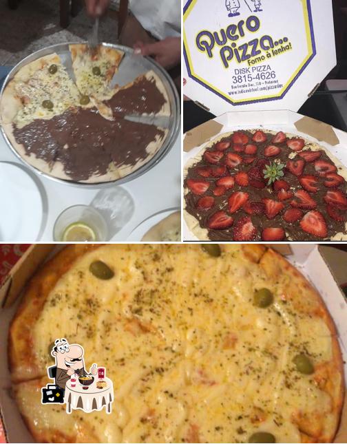 Platos en Quero Pizza