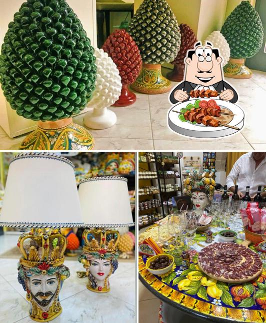 Cibo al Sicilia Bedda Shop Ceramiche di Caltagirone