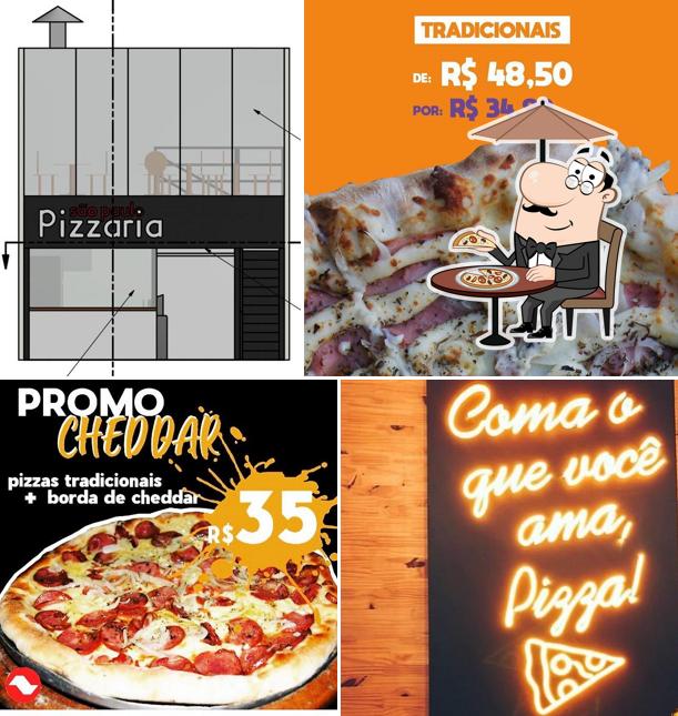 O exterior do Pizzaria São Paulo