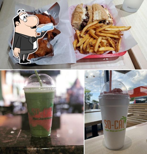 В So-Cal Burgers, Wraps & Frozen Yogurt есть напитки, еда и многое другое