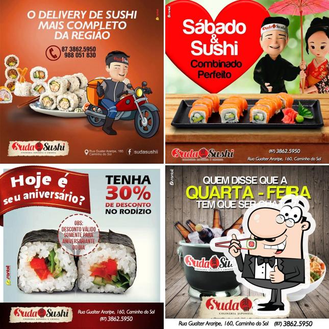 Prove diversas opções de sushi