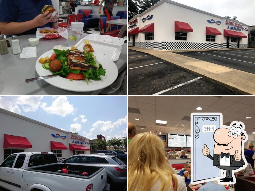 Flying Burger & Seafood, 1104 Cooktown Rd in Ruston Restaurant menu