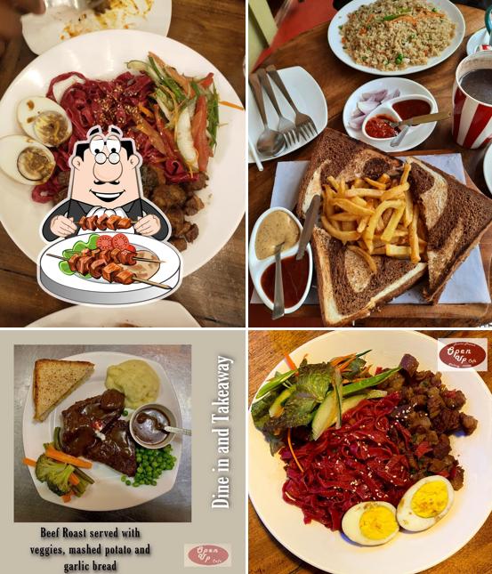 Food at Open Up Cafe