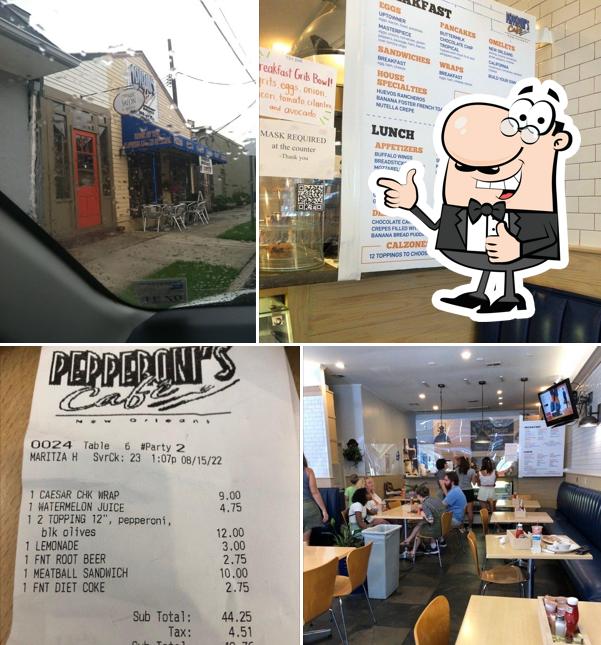 Pepperoni's Cafe in New Orleans Restaurant menu and reviews