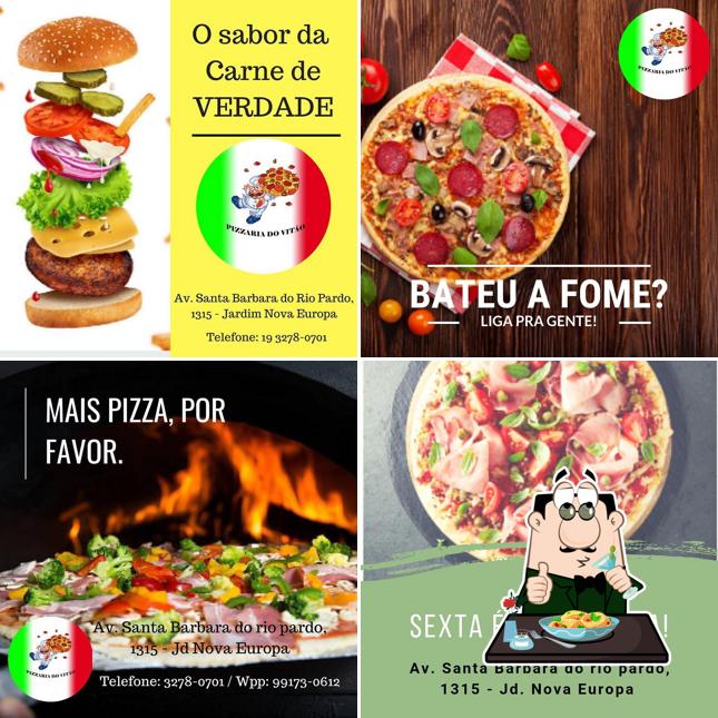 Comida em Pizzaria do Vitão