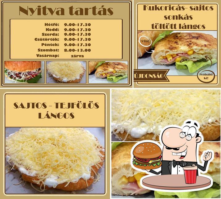 Get a burger at Marika Lángossütő