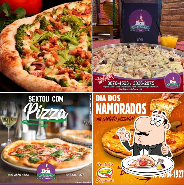 Consiga pizza no Castello Branco Pizzaria