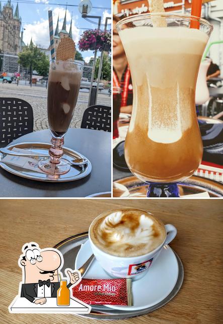 Enjoy a drink at Eiscafé Venezia