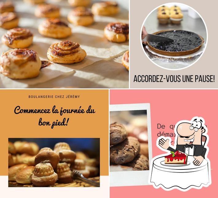 Chez Jérémy Boulangerie Pâtisserie Sandwicherie propose un nombre de plats sucrés