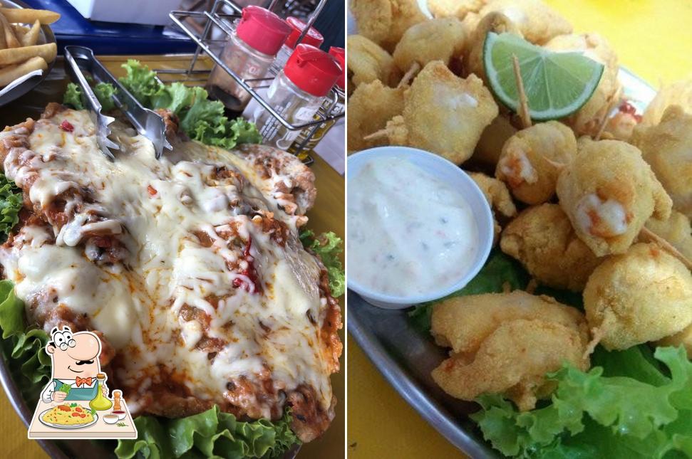 Comida em Restaurante Da Praia