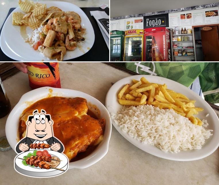 Comida em Fogão Gastronômico