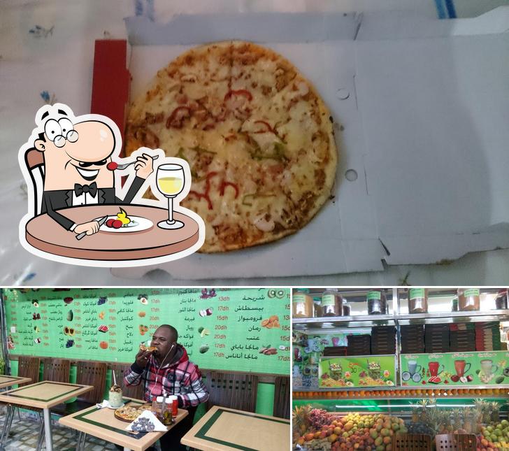 Papaye Jus Et Pizza se distingue par sa nourriture et intérieur