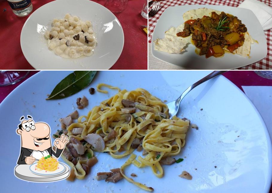 Spaghetti alla carbonara al Trattoria della Vigna