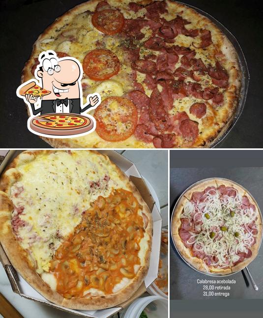 Escolha pizza no Maesta Pizzaria