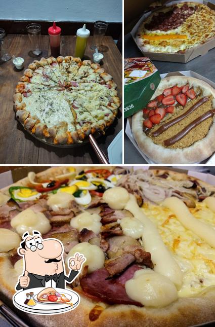 Peça diferentes variedades de pizza