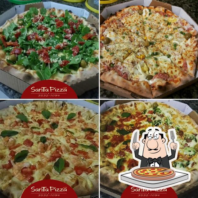 Peça diversos variedades de pizza