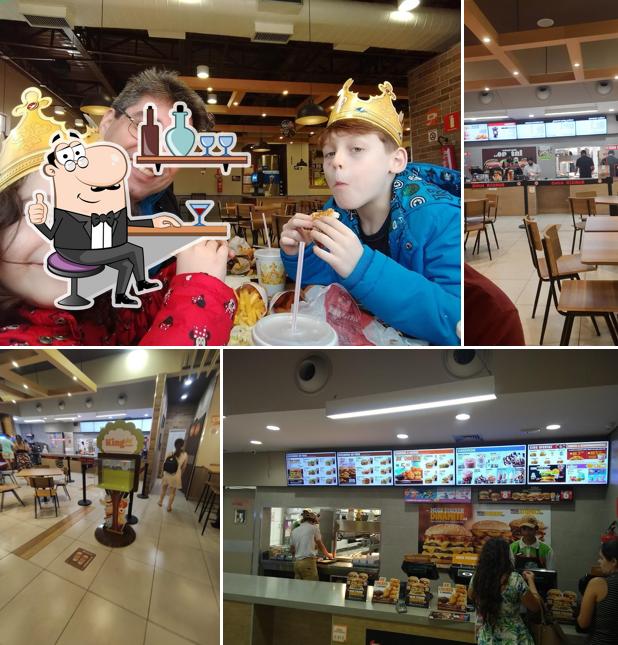 O interior do Burger King