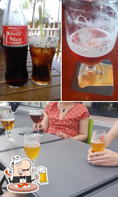 Commandez un verre de bière blonde ou brune