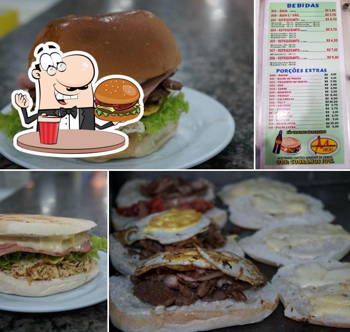 Consiga um hambúrguer no Messias Lanches