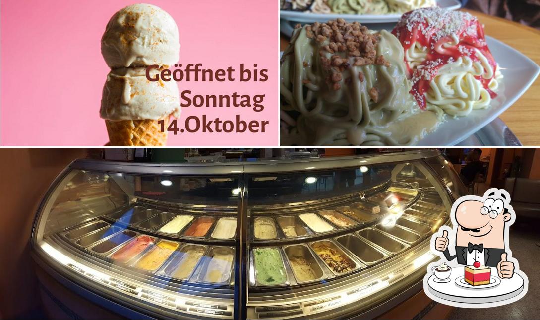 Eiscafé Cordella offre une sélection de desserts