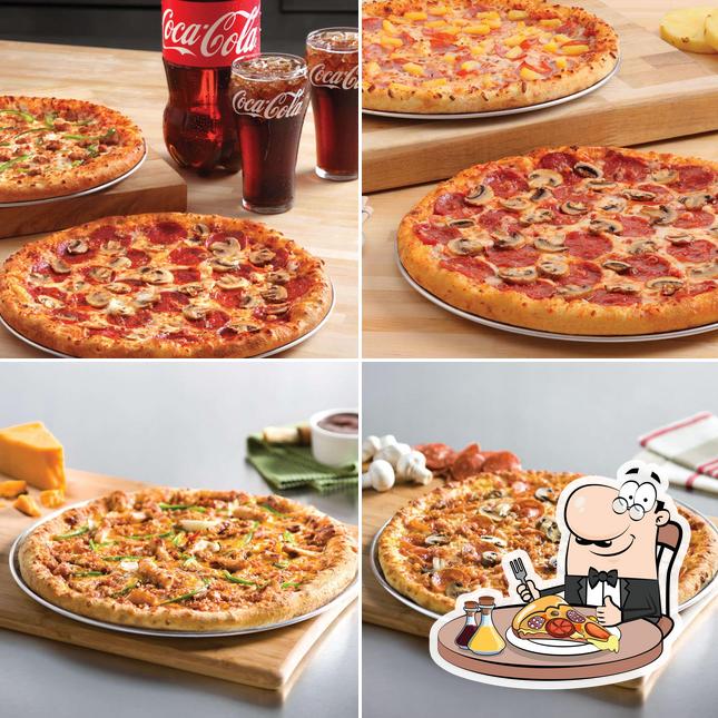 Try out pizza at Domino's Pizza