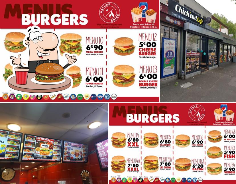 Les hamburgers de Chickend café will conviendront différents goûts